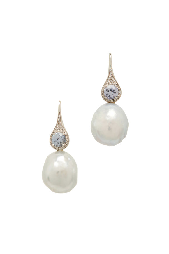 Frank Ancona - Blue South Sea Pearl Earrings