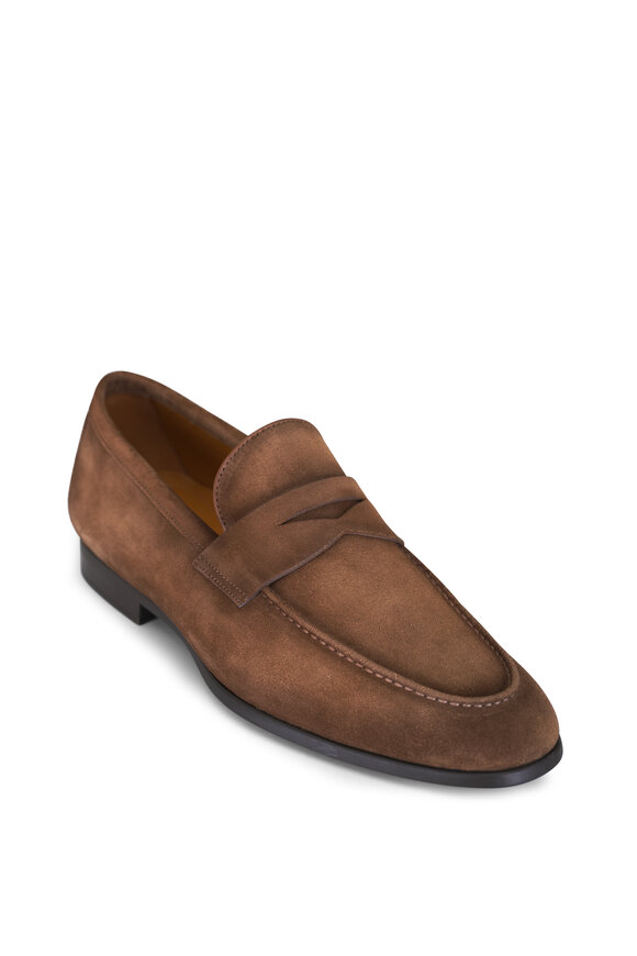 Magnanni Diezma Taupe Suede Penny Loafer - view 1