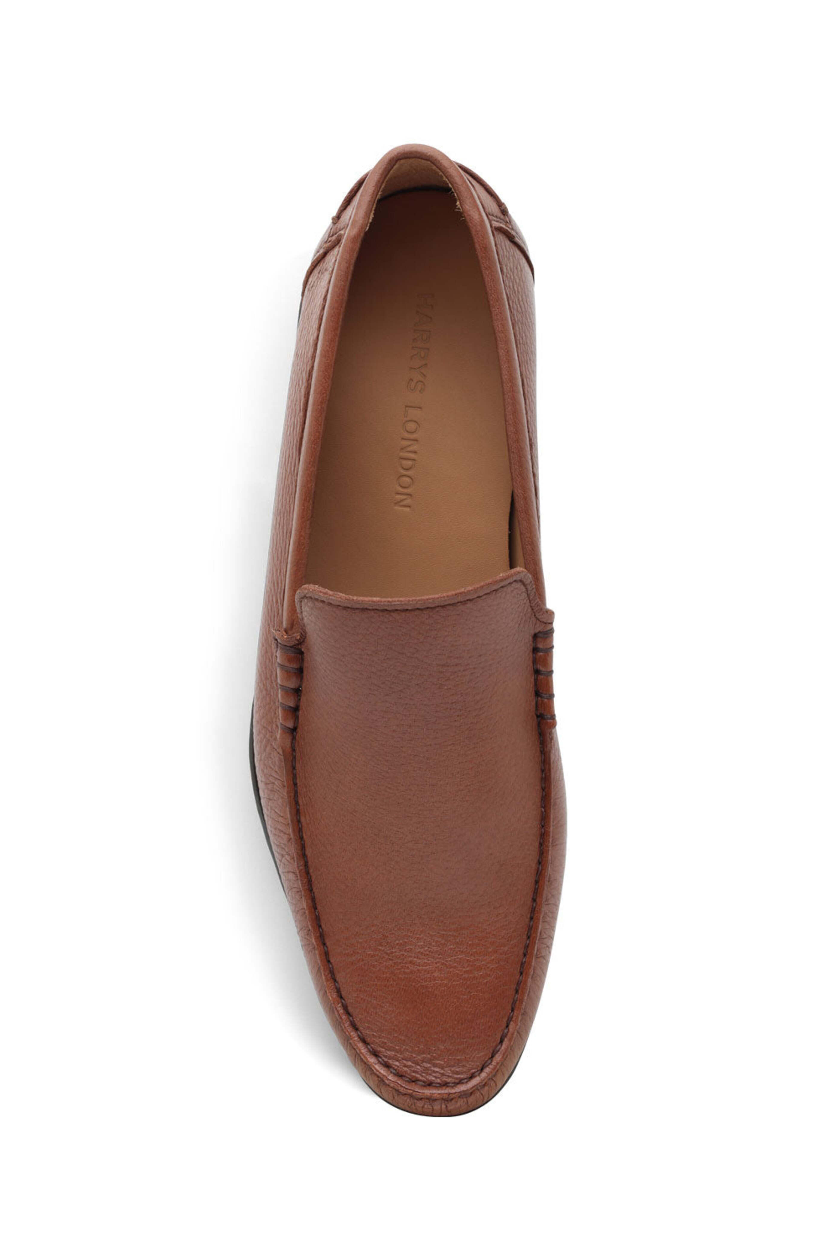 Harrys of London - Deerskin Leather Greenwich Loafer in Walnut