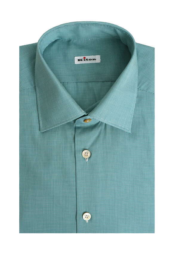 Tシャツ・カットソー Kiton SS23 Camicia righe (D55440K0985B01 00C) Kiton - Light Blue & Pink Stripe Dress Shirt | Mitchell Stores