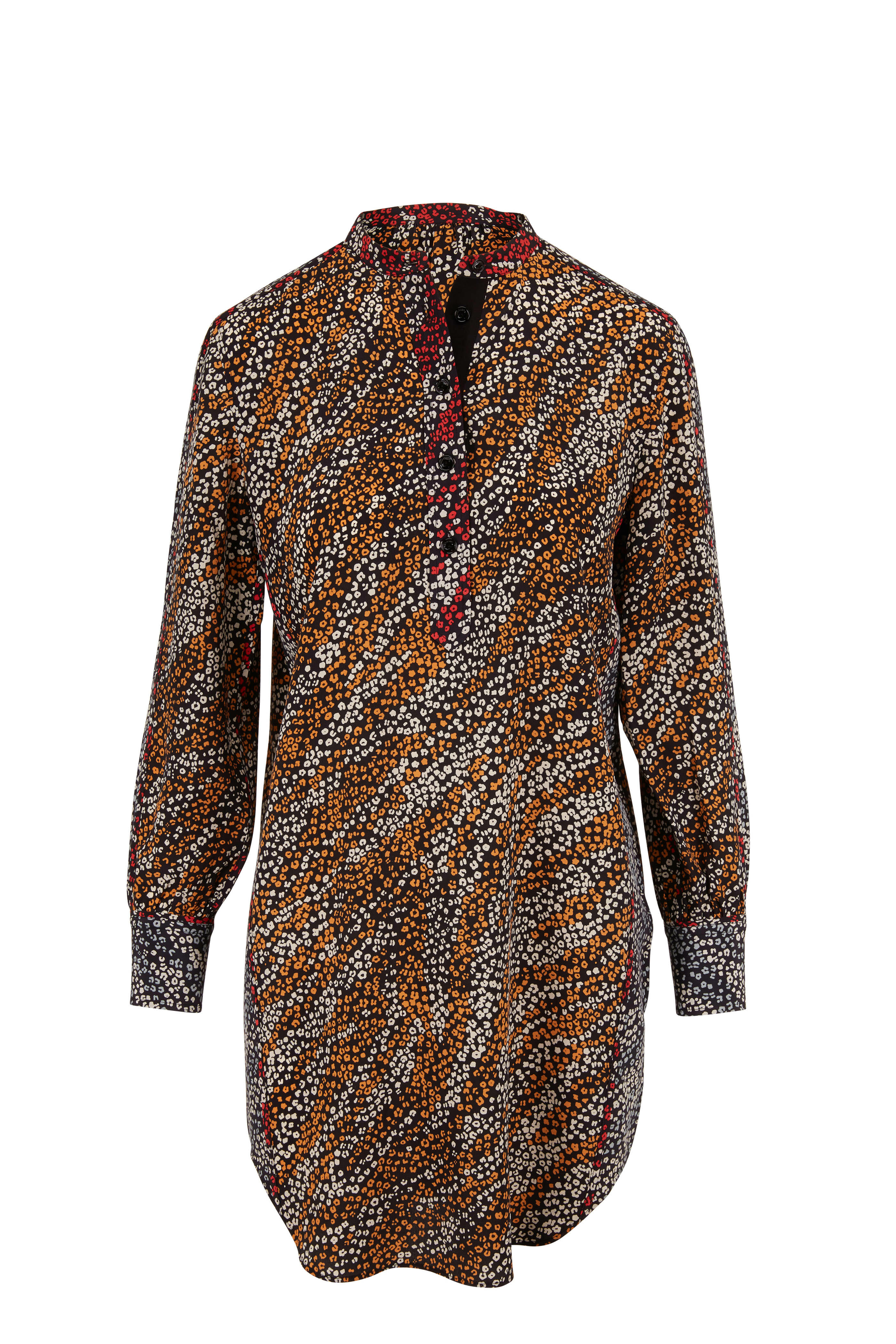 Rag & Bone - Black Multicolor Colette Shirtdress