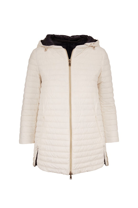 Herno - Black & White Reversible Quilted Puffer Coat