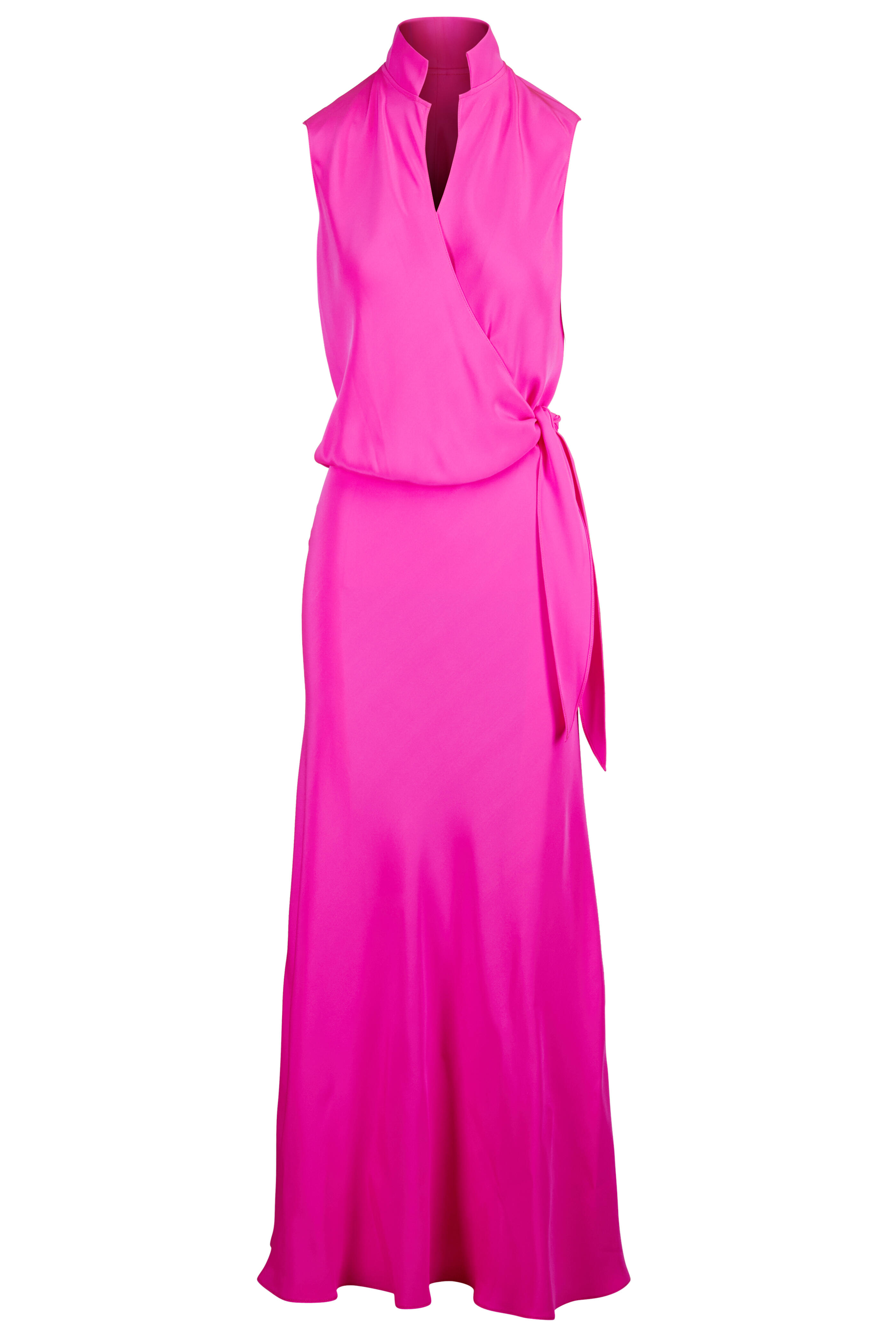 Peter Cohen - Taos Hot Pink Silk Maxi Dress - view 1