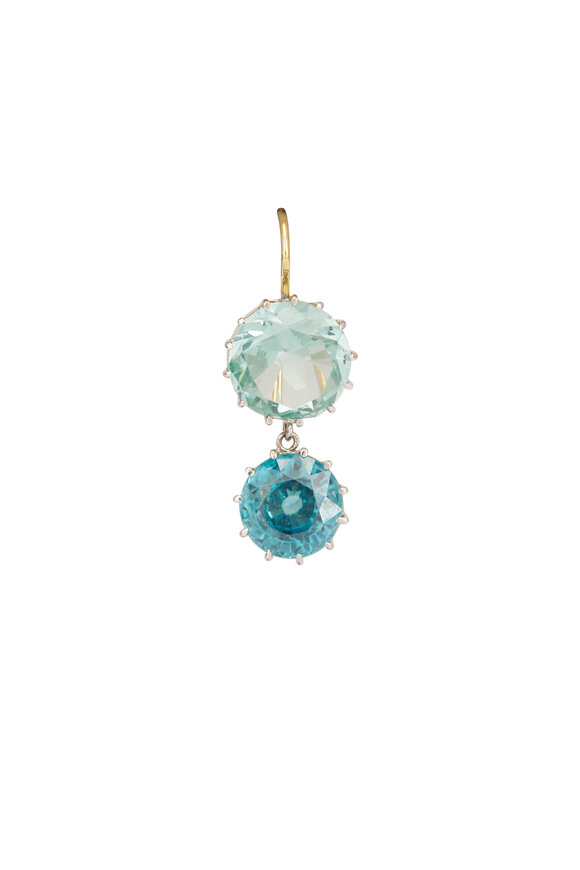 Renee Lewis 18k White Gold Antique Zircon Spinel Earring - view 2