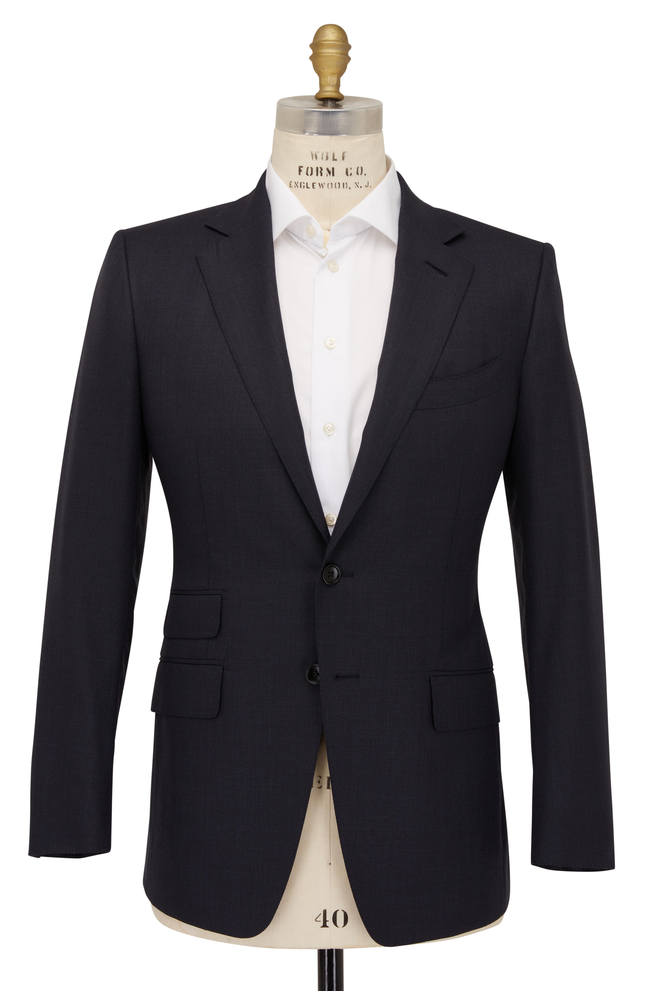 Tom Ford - O'Connor Charcoal Gray Micro Mouline Suit