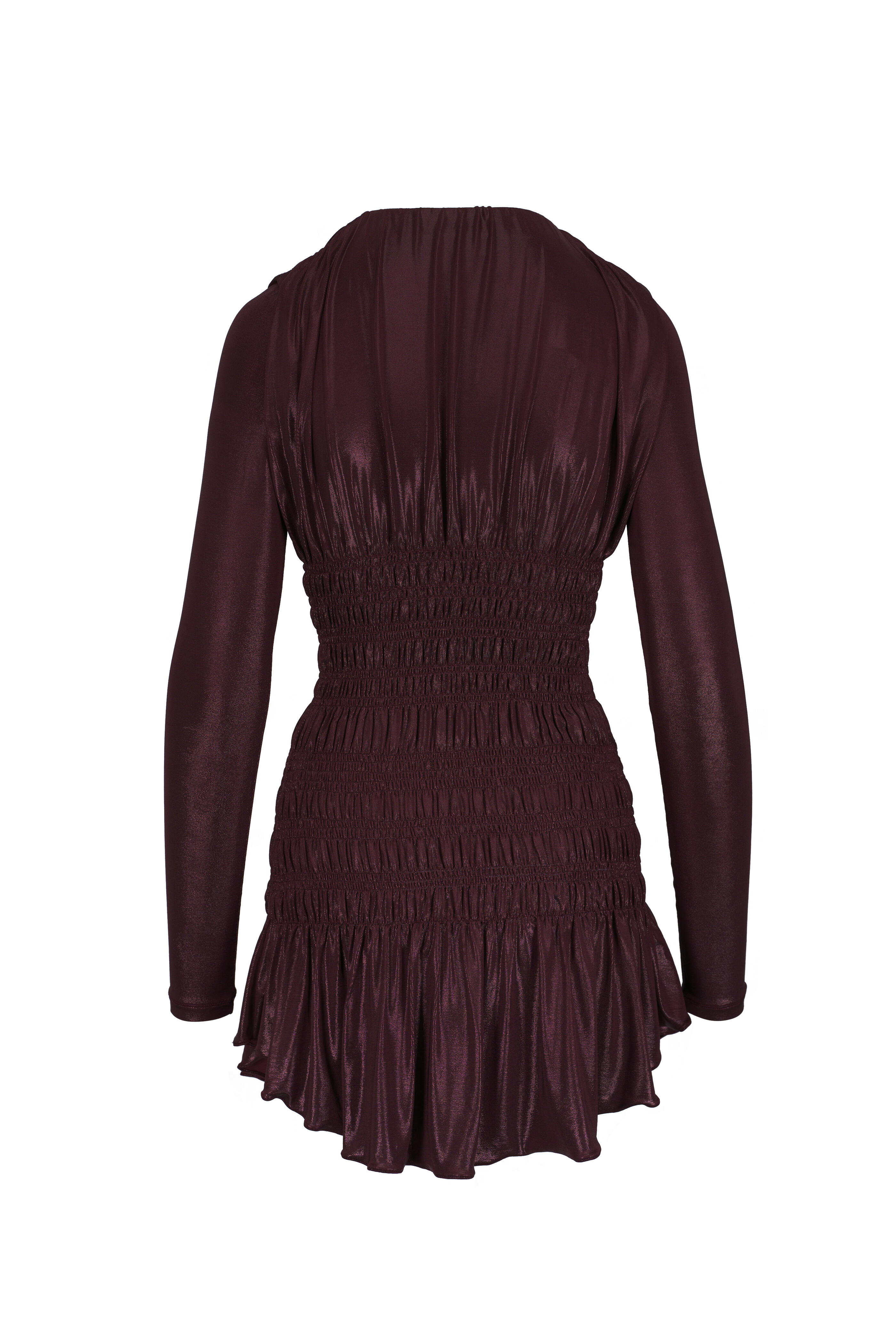 【関税&送料込】Saint Laurent Chocolate Tulle Mini Dress Tulle minidress in brown - Saint Laurent | Mytheresa