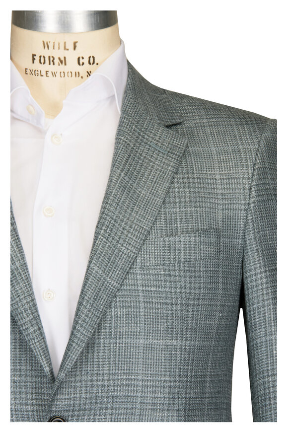Canali Sage & Oat Plaid Sportcoat - view 1