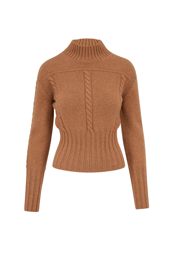 Khaite - Carmel Cable Knit Pullover Sweater