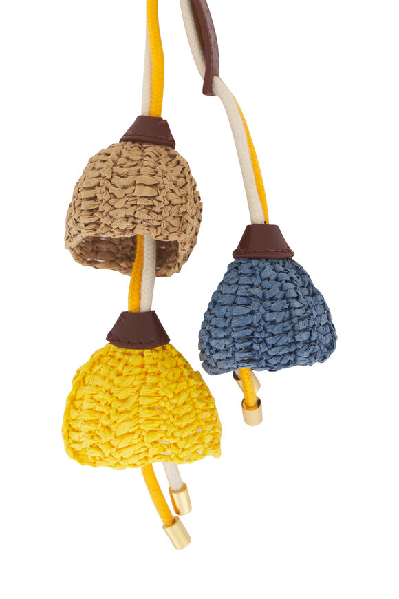 Marni Blue & Yellow Flower Charm Keychain - view 2