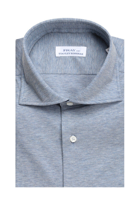Fray Blue Melange Sport Shirt