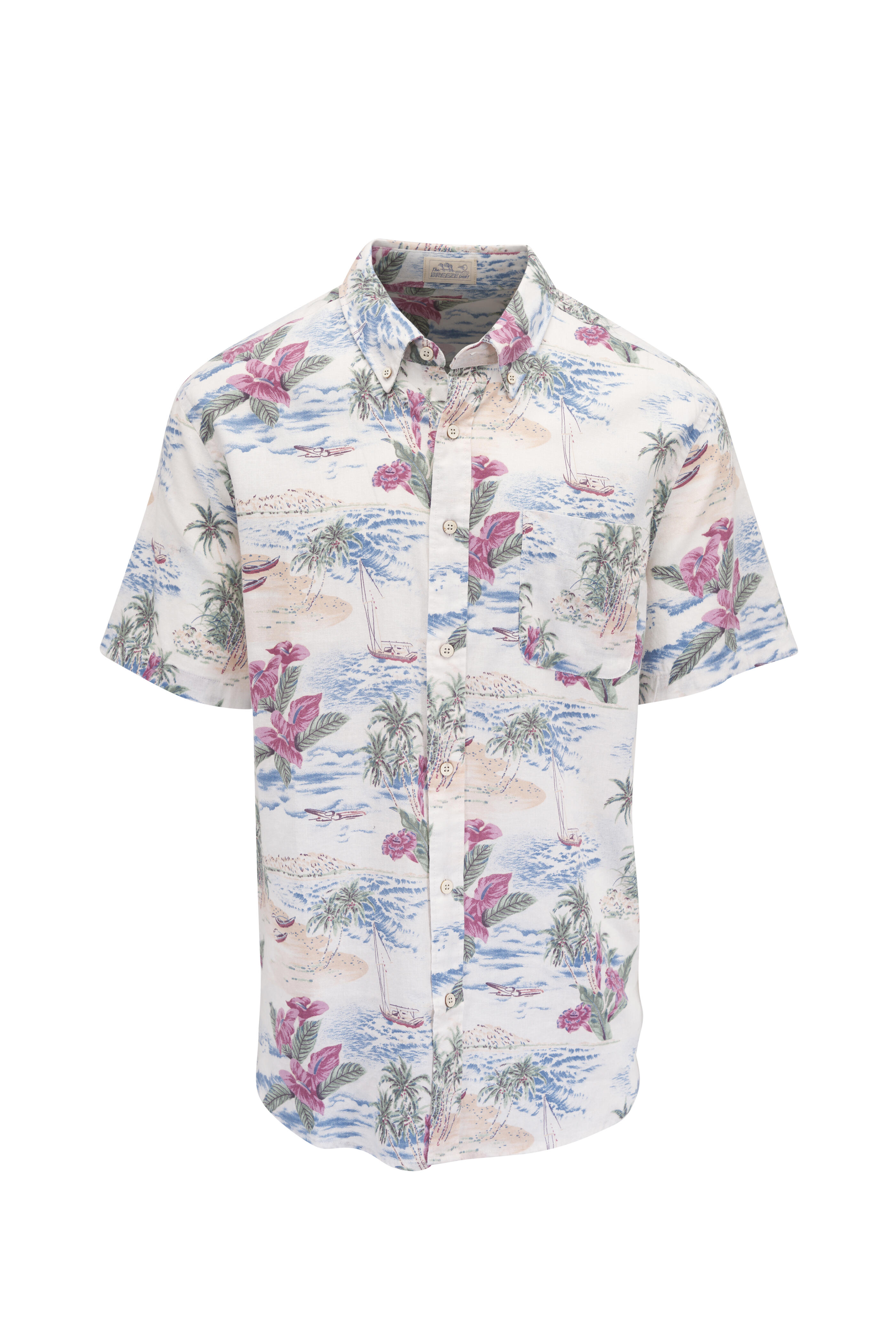 Faherty Brand - Breeze Molokai Scenic Tropical Print Shirt