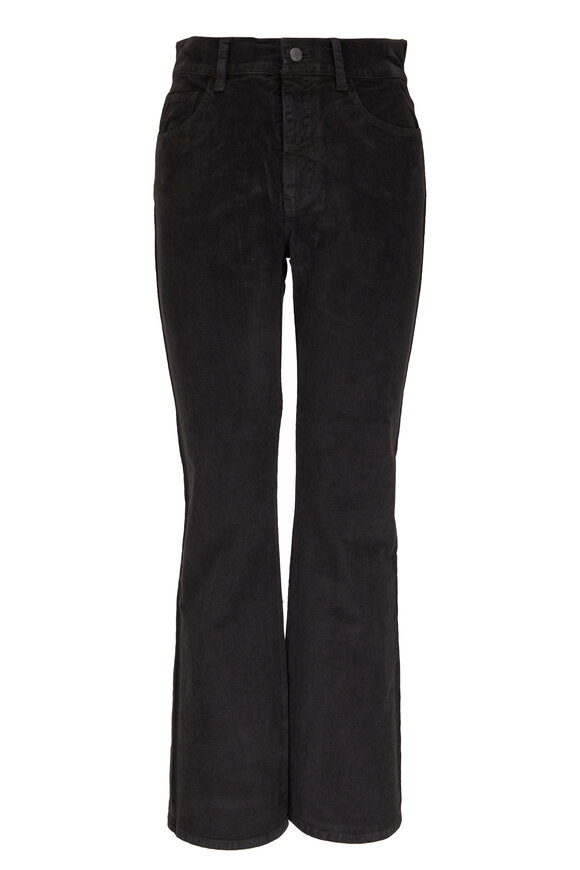 Nili Lotan - Charcoal Gray Corduroy Bootcut Pant