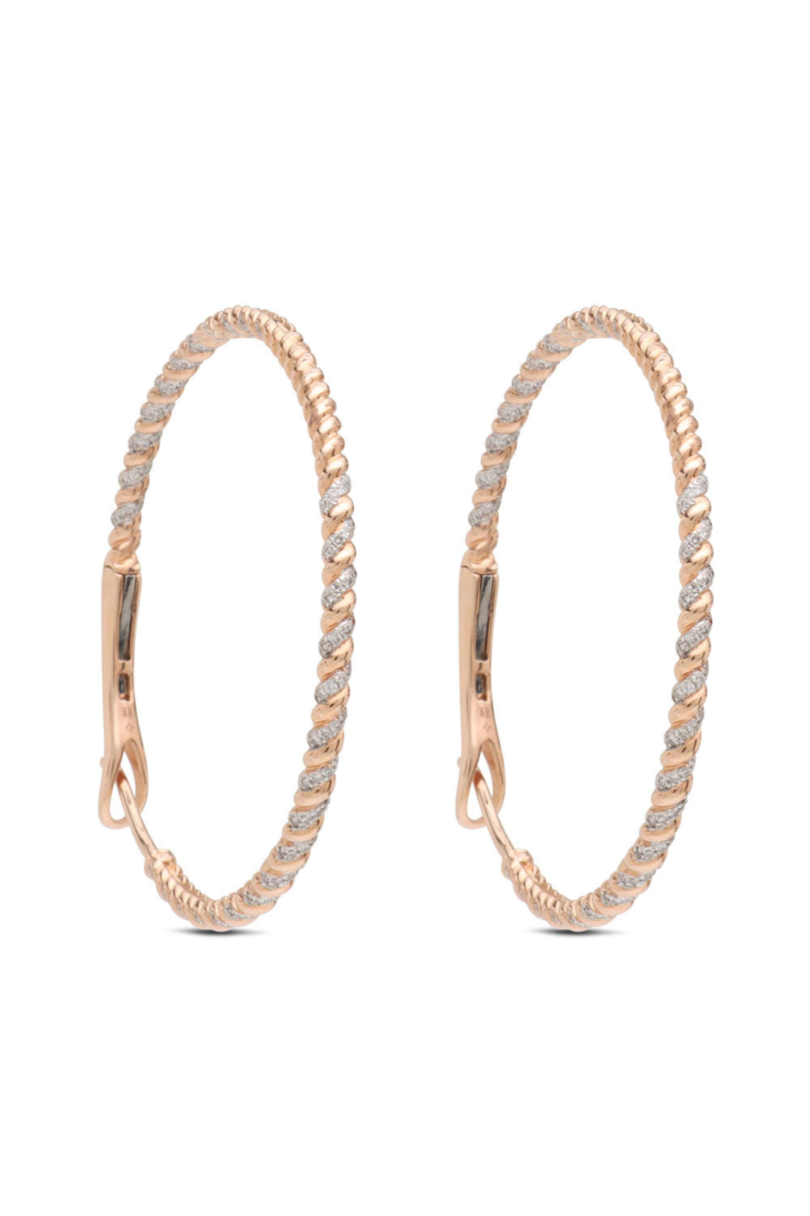 Kai Linz - Diamond Twist Hoop Earrings