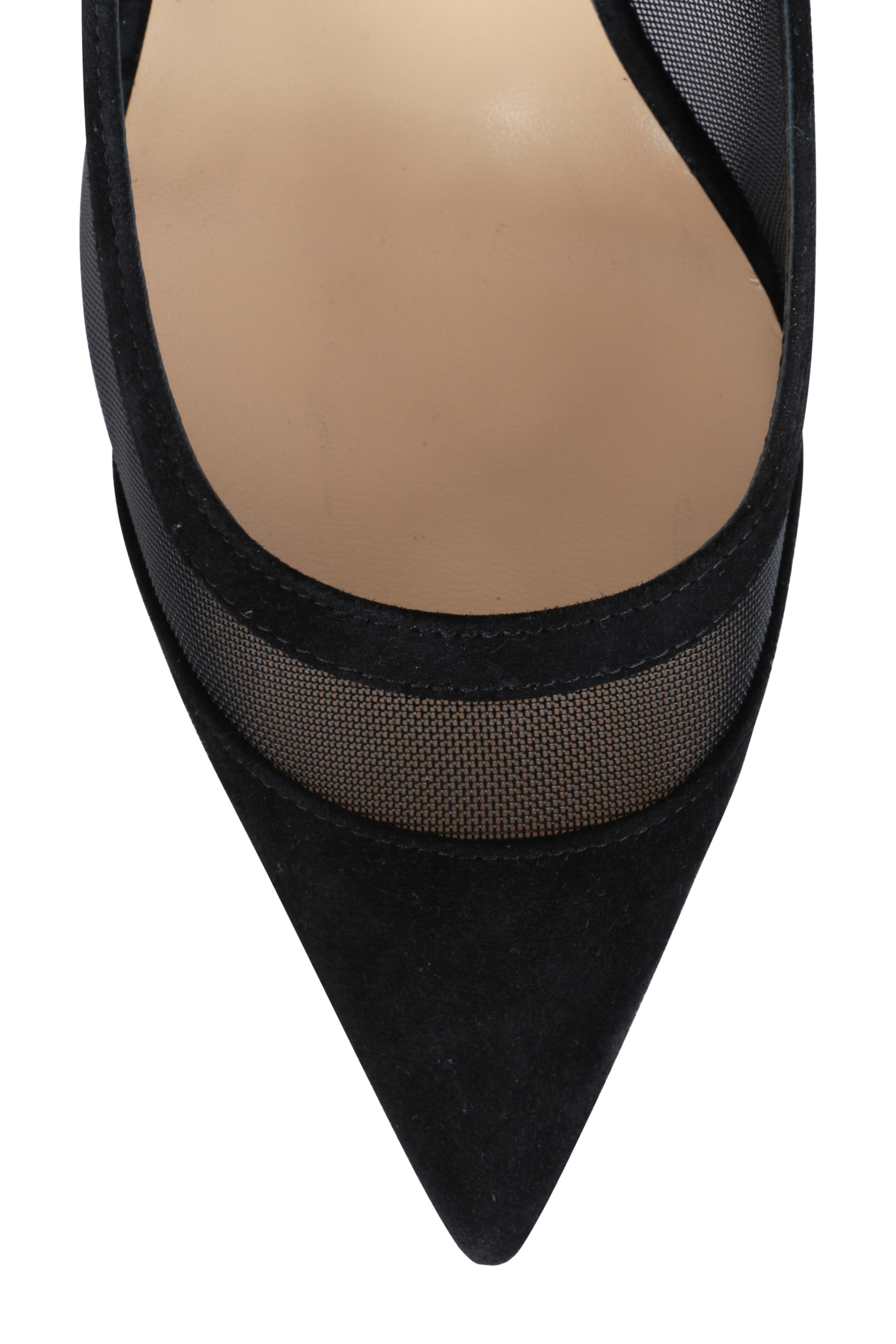 Christian Louboutin - Galativi Black Suede & Mesh Pump, 85mm