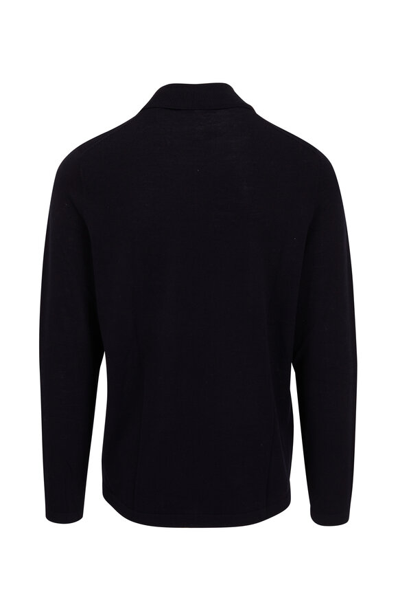 Patrick Assaraf Dark Navy Merino Turtleneck Mitchell Stores