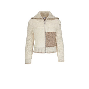Bottega Veneta - Patchwork Wool Knit Cardigan | Mitchell Stores