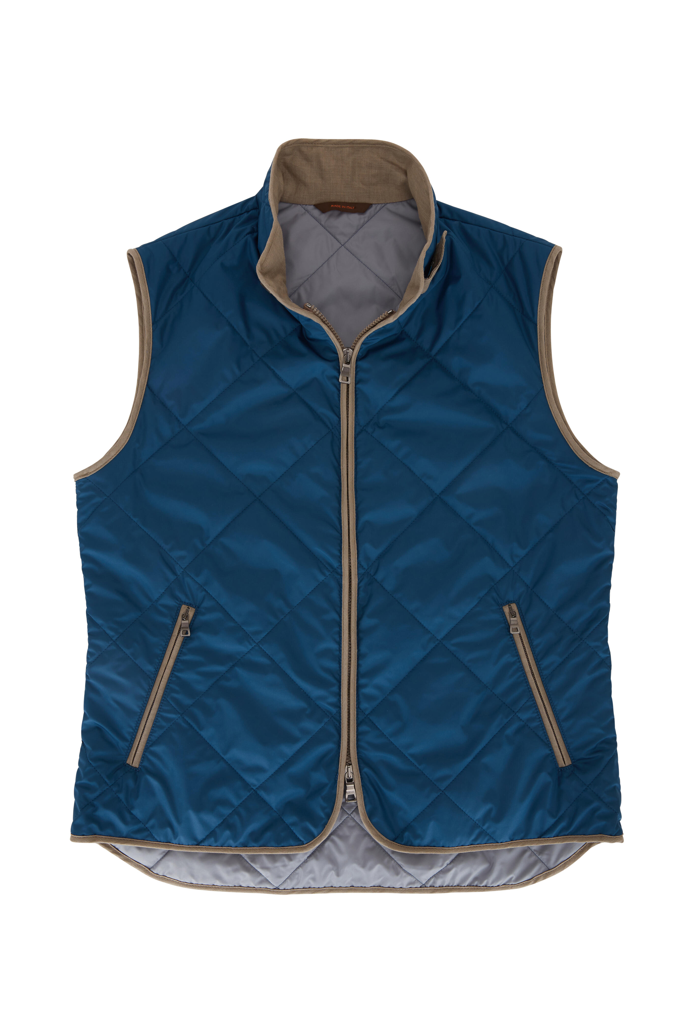 Waterville - Bright Navy Blue Quilted Vest