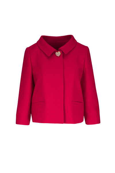 Valentino - Azure Multi Tweed Short Jacket | Mitchell Stores