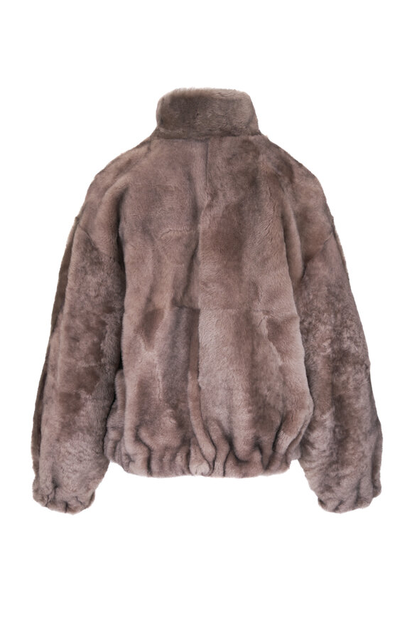 Nour Hammour Cortina Griege Mink Lambskin Shearling - view 3