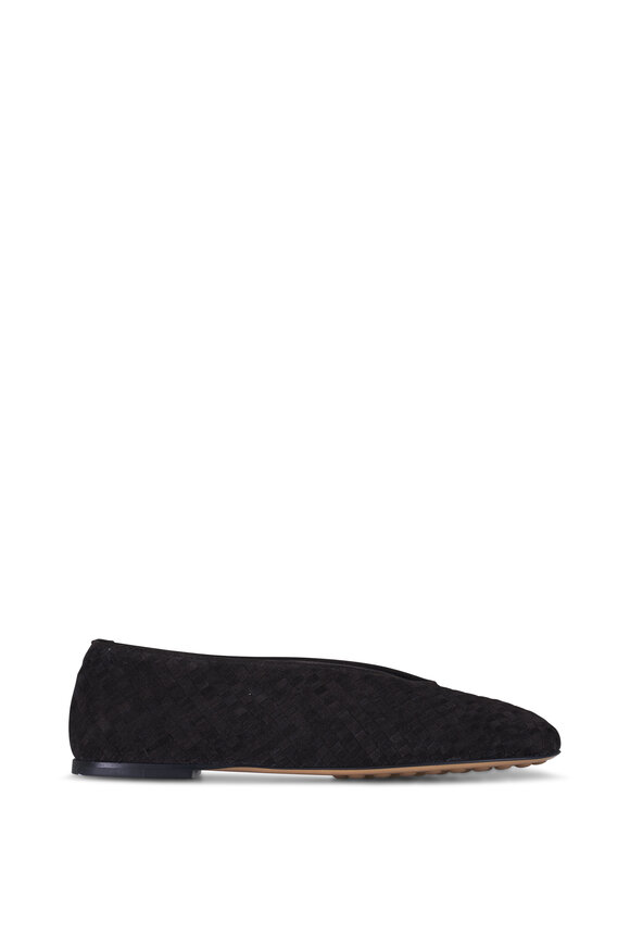 Bottega Veneta Rosa Espresso Suede Ballerina Flat - view 6