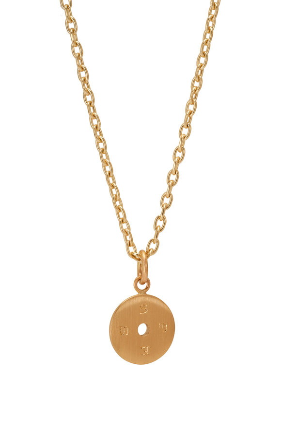 Caroline Ellen - Engraved Disk Necklace