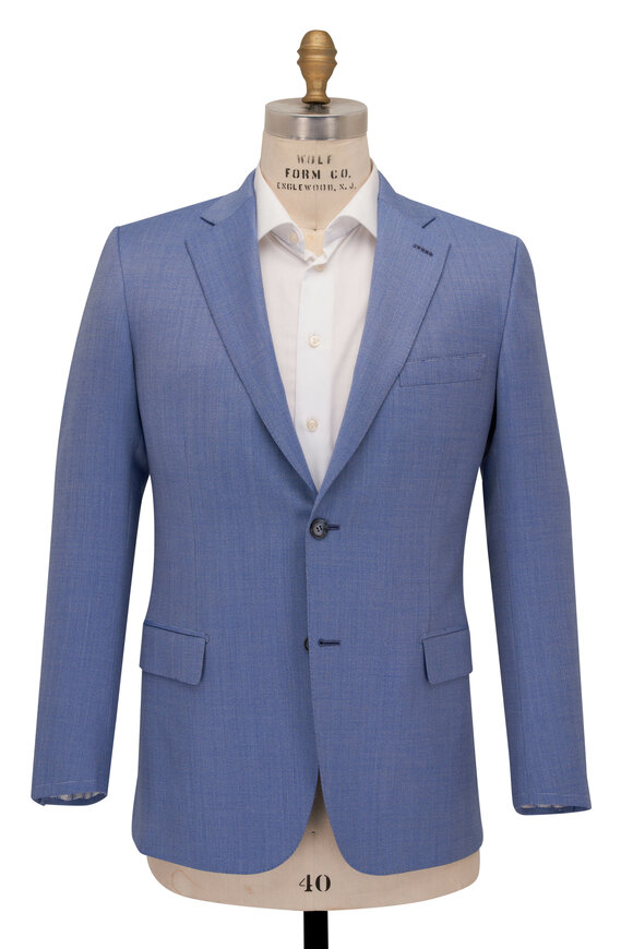 Brioni - Light Blue Wool & Silk Sportcoat