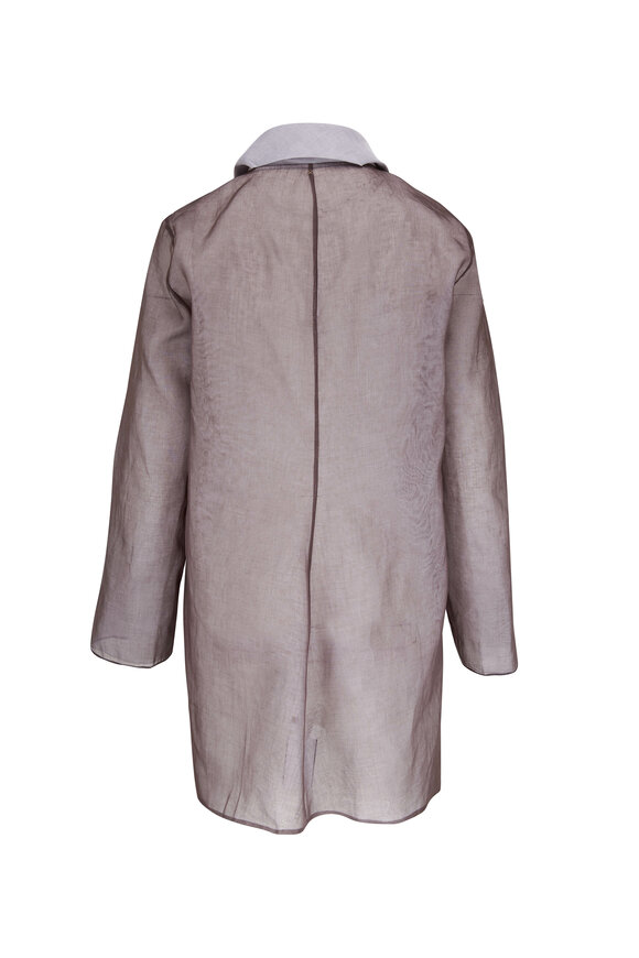 Peter Cohen - Ivory & Gray Sheer Jacket 