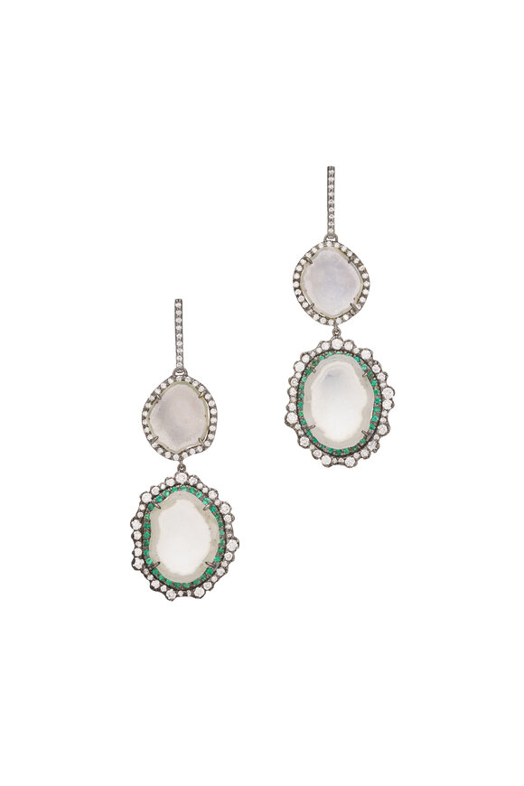 Kimberly McDonald Double Geode Drop Earrings