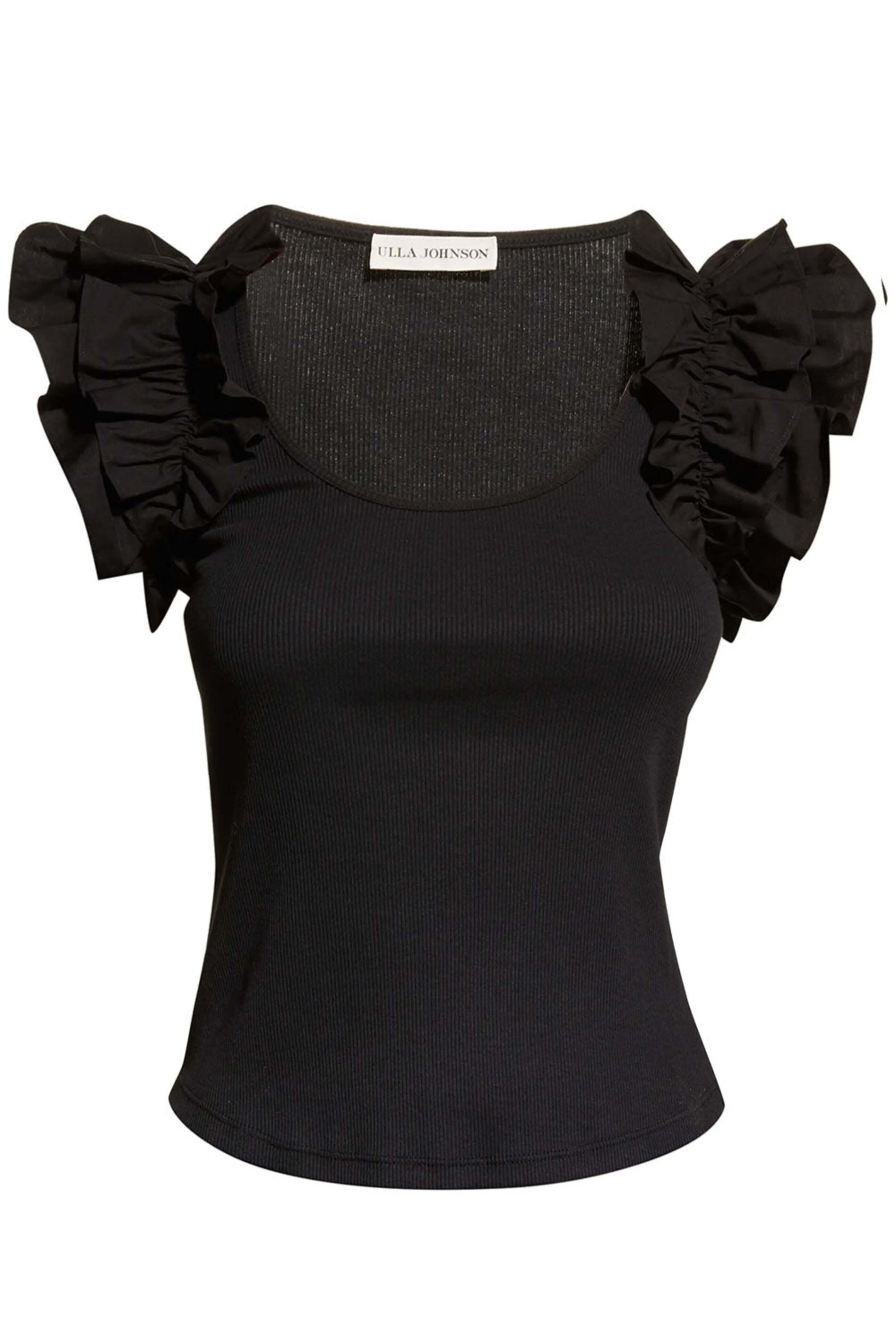 Ulla Johnson - Noir Ribbed Koa Top