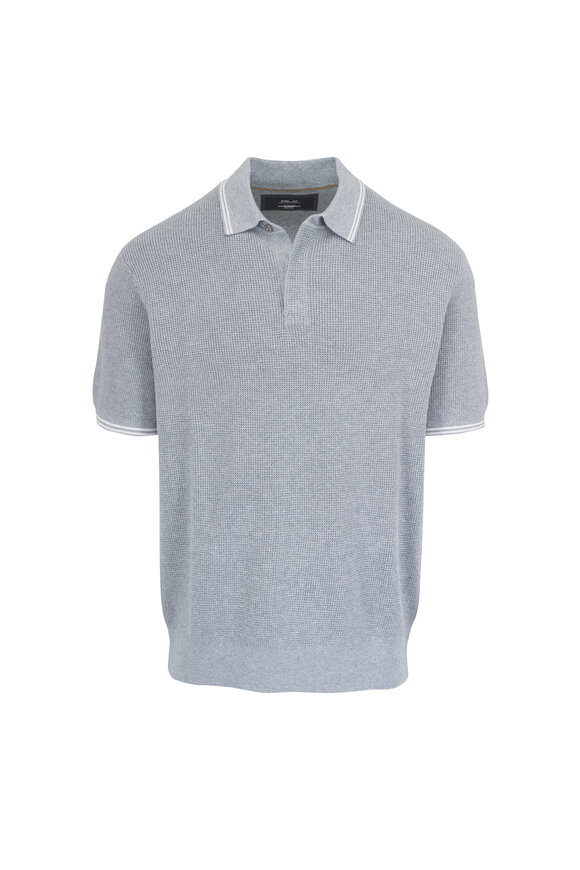 RLX Ralph Lauren Gray Heather Waffle Knit Polo - view 1