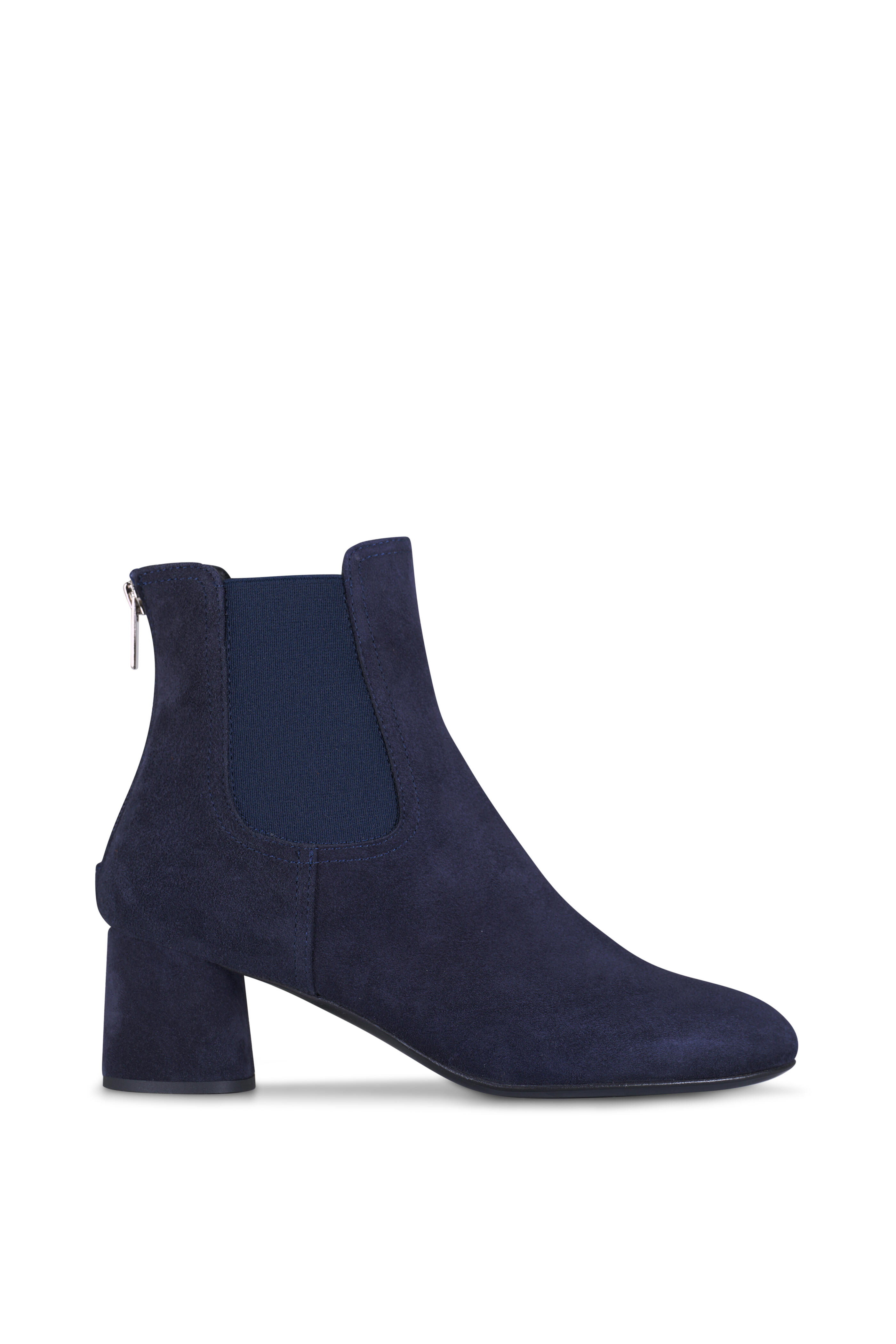 AGL - Aury Navy Suede Short Boot, 55mm