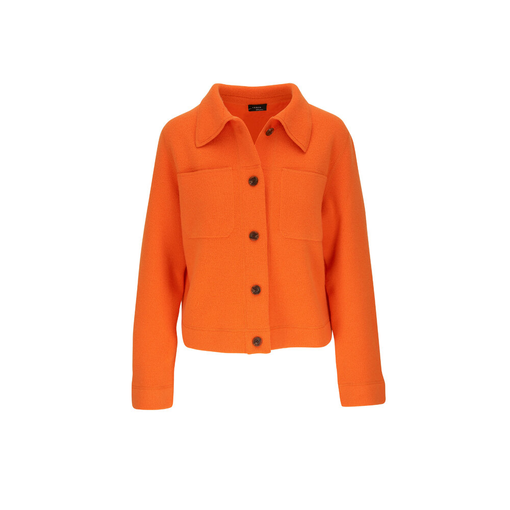 【日本入手困難】CARDIGAN JACKET IN DOUBLE FACED CASHMERE TH_O0801111_A08_I0?$TH-pdp-