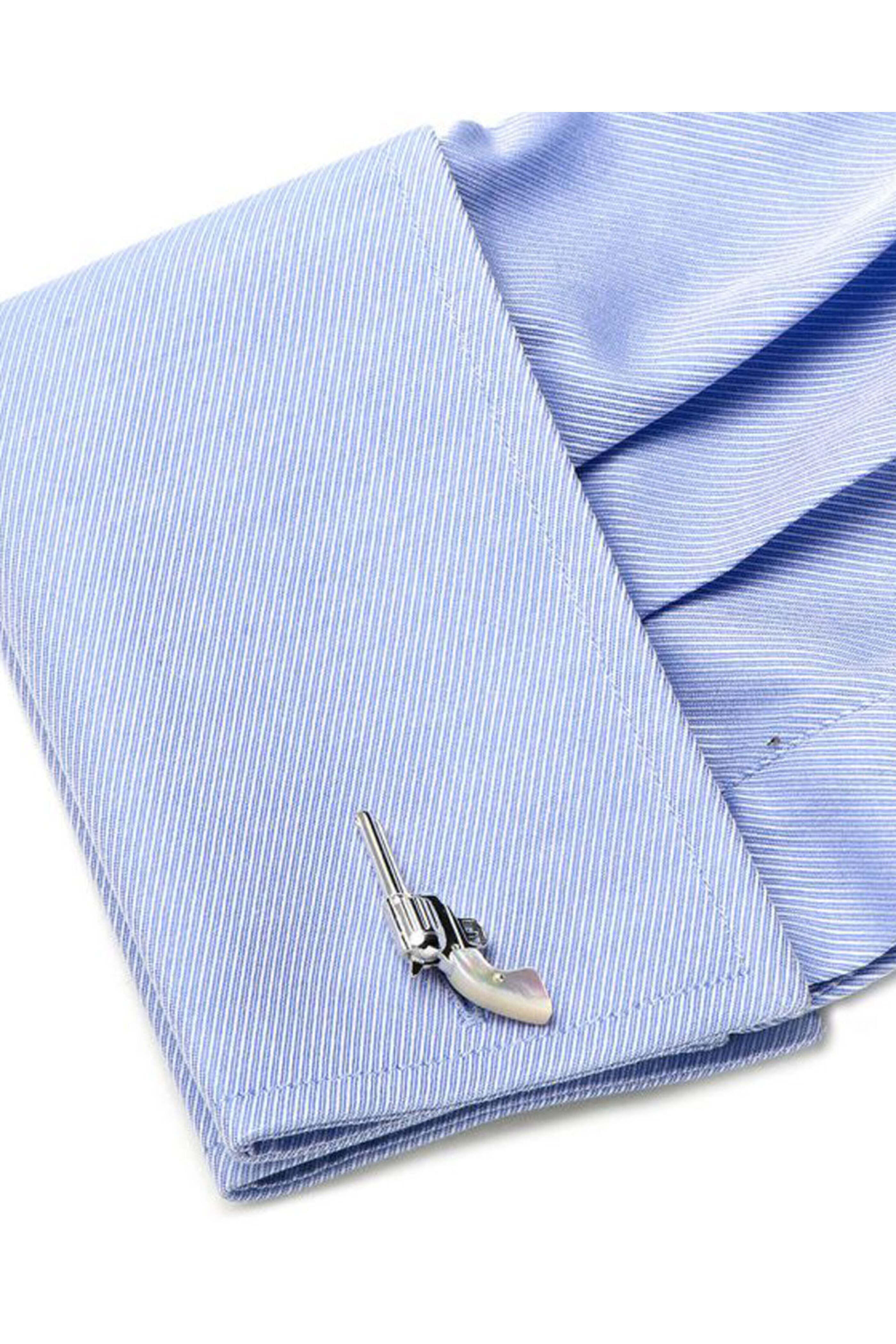 Jan Leslie - Sterling Silver and Pearl Colt 45 Cufflinks