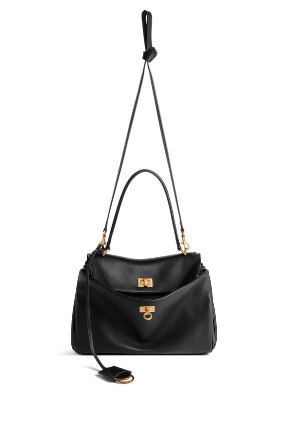 Balenciaga Small Rodeo Black Leather Top Handle Bag - view 9