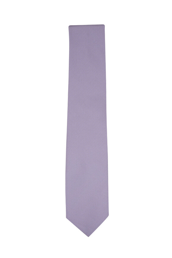 Tom Ford - Solid Lilac Silk Necktie  