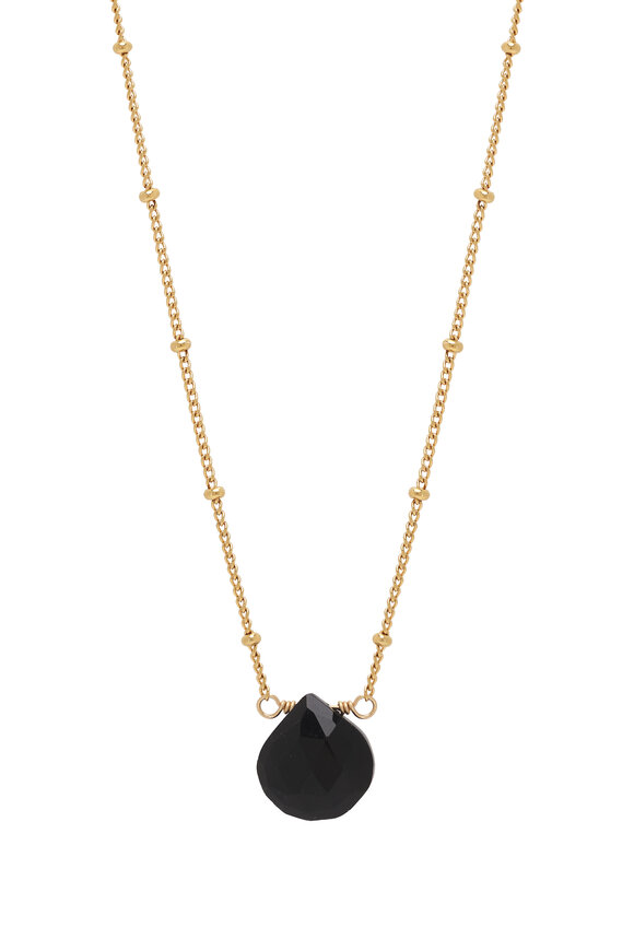 Cristina V. - Black Spinal Briolette Necklace