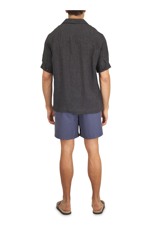 Brunello Cucinelli Denim Blue Swim Trunks - view 4