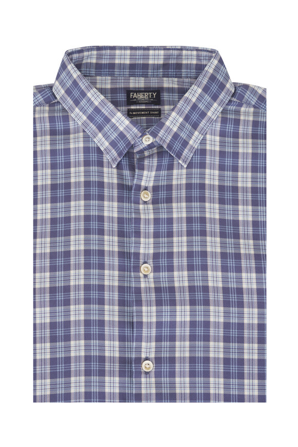 Faherty Brand Movement™ Monterey Shirt Blue Isle Plaid Shirt