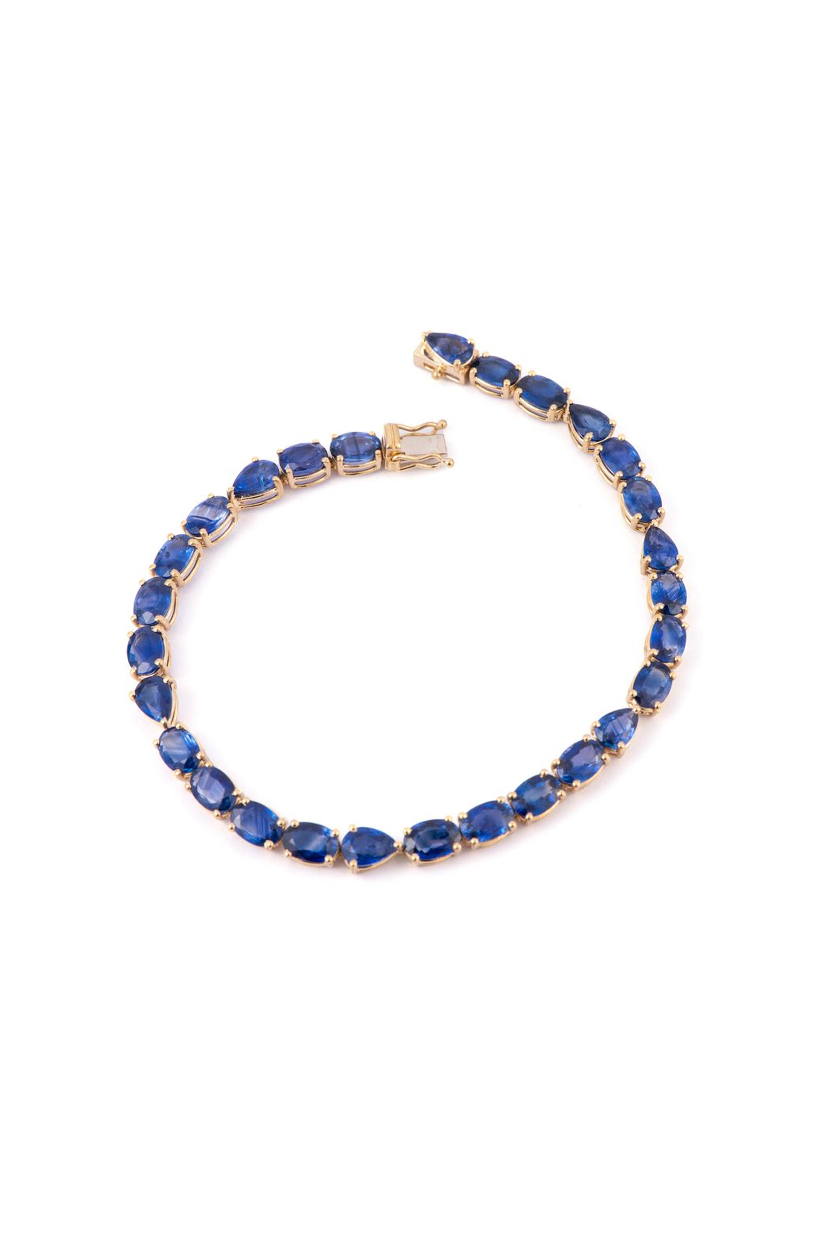 Sylva & Cie - Mixed Shape Sapphire Bracelet