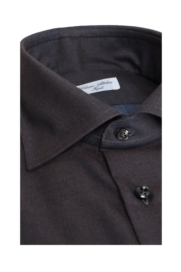 Cesare Attolini Deep Indigo Sport Shirt - view 2