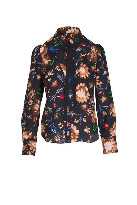 Dorothee Schumacher Floral Ease I Dark Mix Blouse 