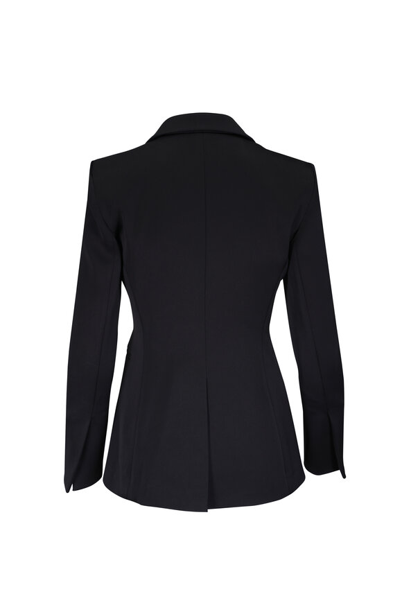 Galvan Black Sculpted Single Button Blazer - view 4