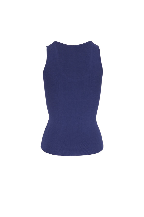 Scanlan Theodore - Royal Crepe Knit Singlet Top