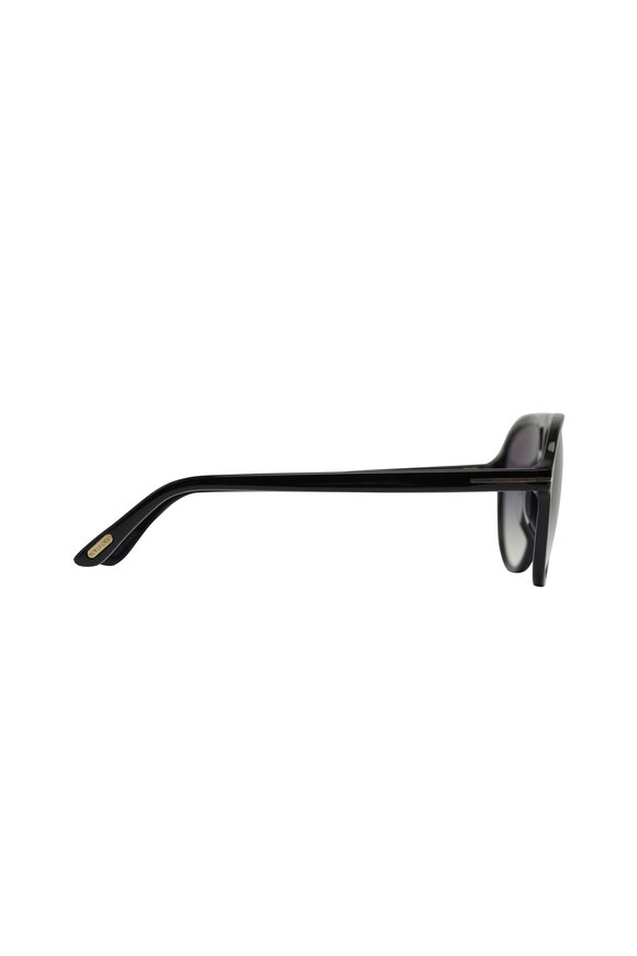 Tom Ford Eyewear - Jeffery Polarized Shiny Black Sunglasses