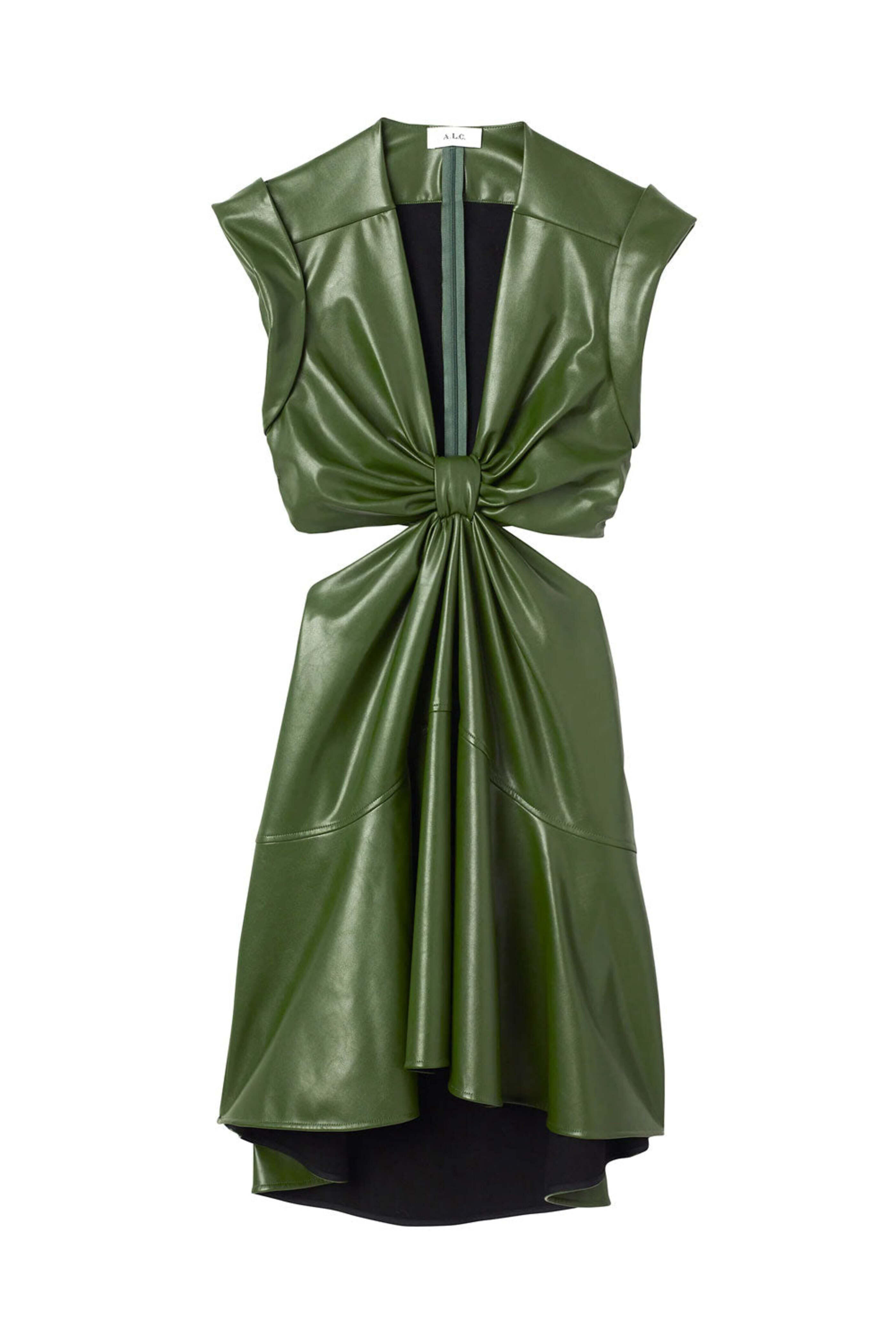 A.L.C. - Forest Vegan Leather Lexi Mini Dress