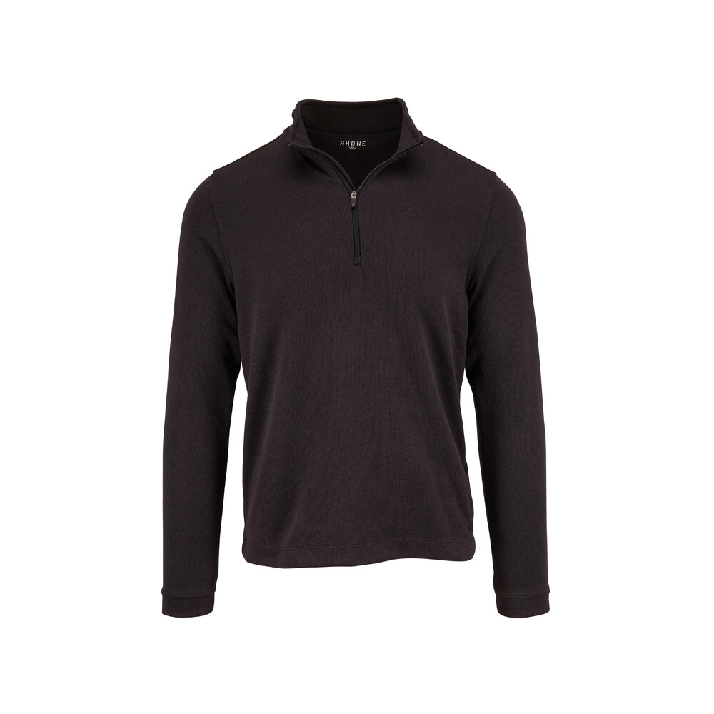 Rhone Apparel - Commuter Black Quarter-Zip Pullover