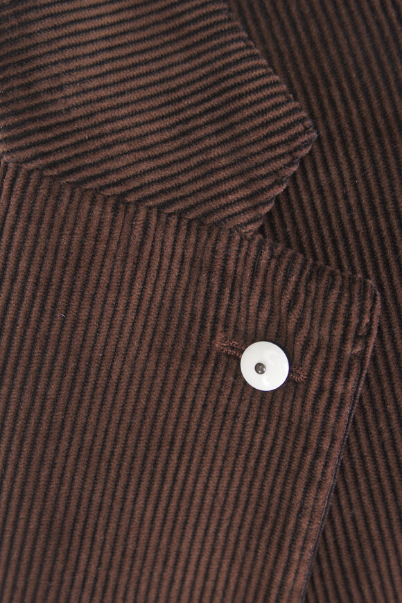 L.B.M. 1911 Dark Brown Cotton & Cashmere Corduroy Sportcoat - view 5
