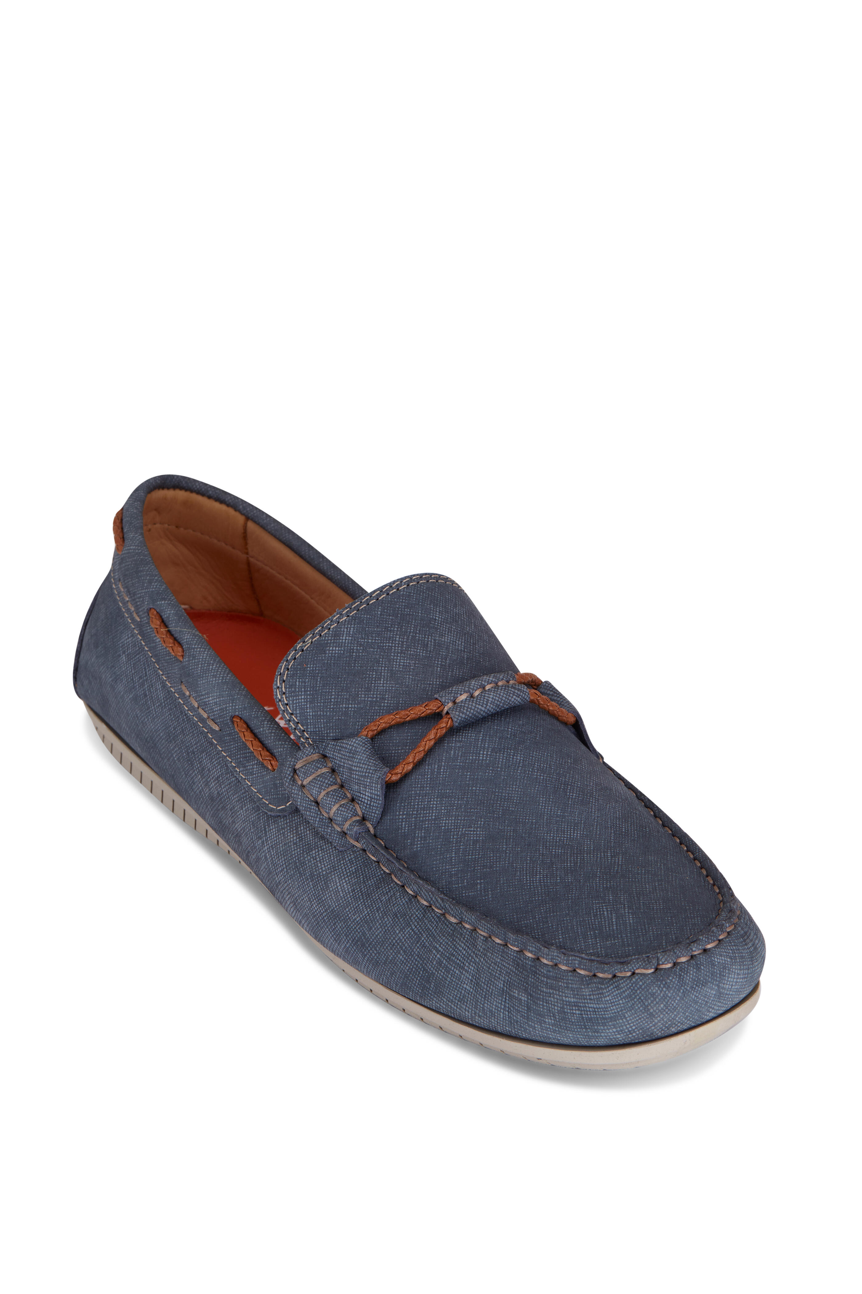 Martin Dingman - Bermuda Braid Ocean Blue Loafer