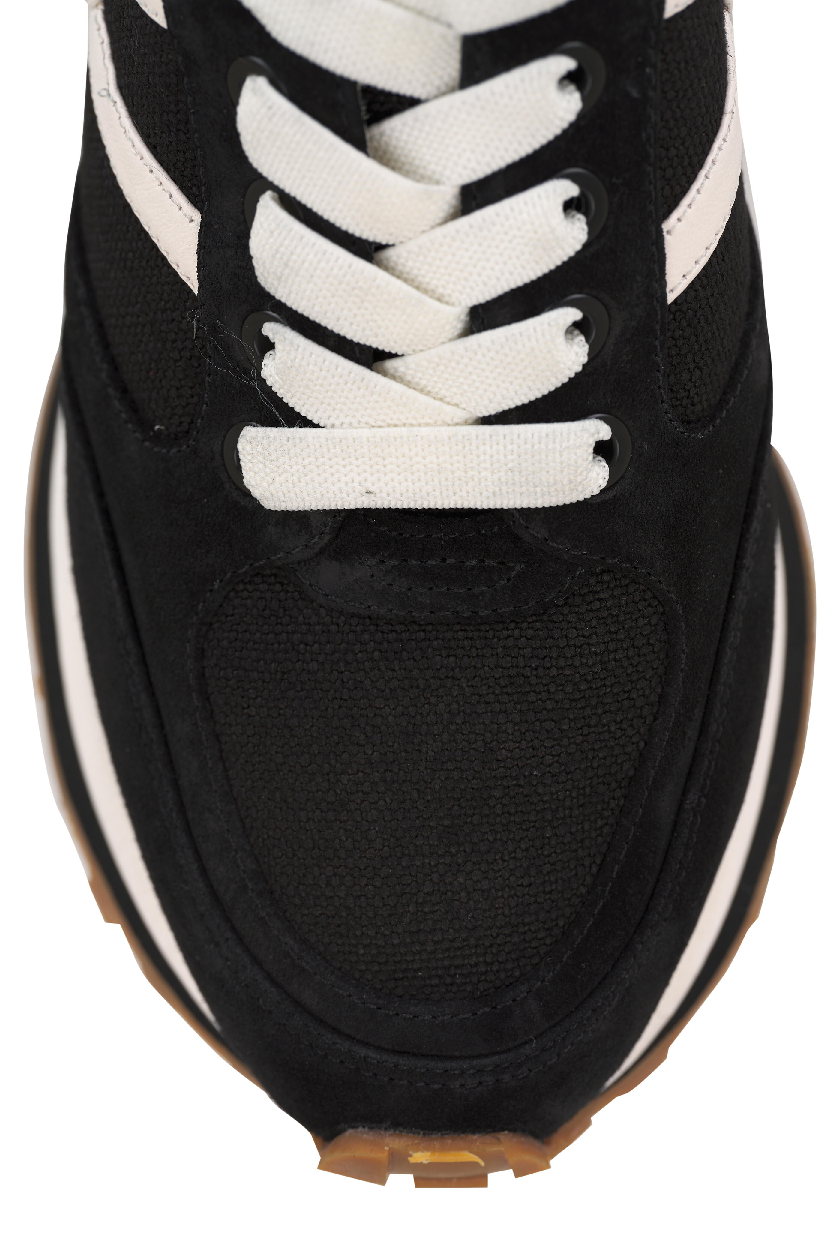 Veronica Beard - Valentina Black & White Suede Sneaker