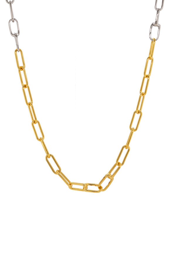 Bridget King 14k Yellow Gold Mixed Metal Lariat Necklace - view 1